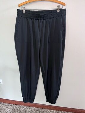 Marled Reunited Clothing Womens Black Elastic Waist Jogger Pants Size L